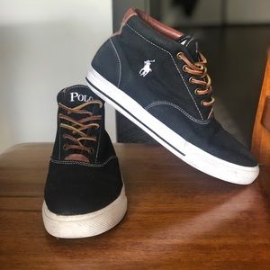 Polo Ralph Lauren high top canvas sneakers